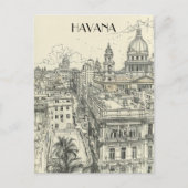 Havana Cuba Reizen Briefkaart (Voorkant)