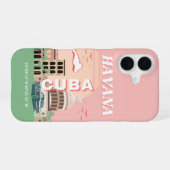 Havana Cuba Retro Kunst iPhone 16 Hoesje (Achterkant horizontaal)
