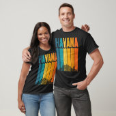 Havana Cuba Retro  Sunset Skyline Havana T-shirt (Unisex)