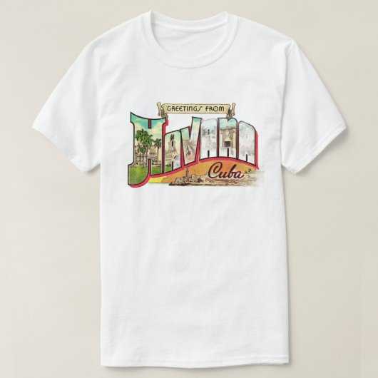 Havana Cuba Retro T-shirt (Design voorkant)
