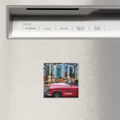 Havana Cuba Rode Oude Auto         Magneet (Insitu (Vaatwasser))