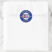 Havana Cuba Ronde Sticker (Tas)