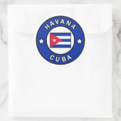 Havana Cuba Ronde Sticker (Tas)