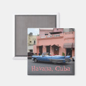 Havana Cuba Roze Bouwklasse IC Oude Auto Magneet (Voorkant / Achterkant)