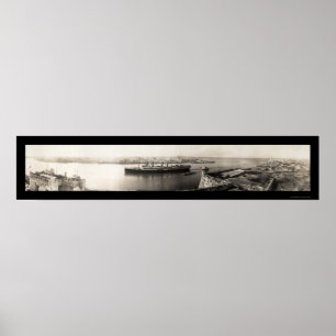 Havana, Cuba Ship Photo 1913 Poster