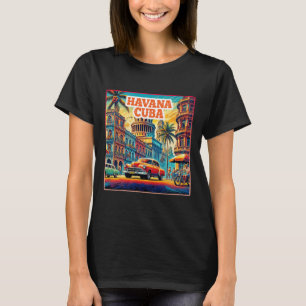 Havana Cuba Shirten Familiereis Toeristische Vinta T-shirt