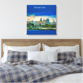 Havana Cuba Sky Line Canvas Print (Insitu (Slaapkamer))