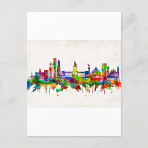 Havana Cuba Skyline Uitnodiging Briefkaart