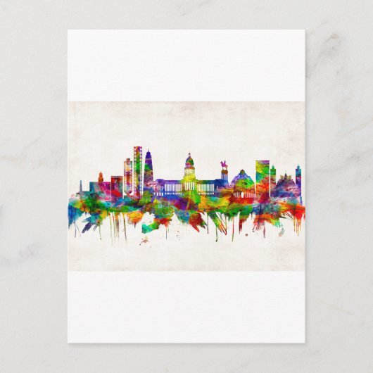 Havana Cuba Skyline Uitnodiging Briefkaart (Voorkant)