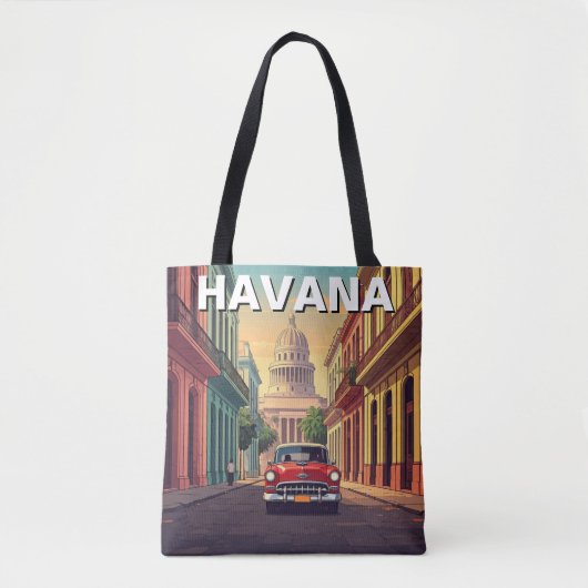 Havana Cuba Tote Bag (Voorkant)