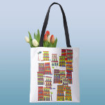 Havana Cuba Tote Bag<br><div class="desc">Moderne hedendaagse stadkunst gebaseerd op Havana,  Cuba. Levendige kleuren en leuke details. Originele kunst van Nic Squirrell.</div>