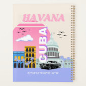 Havana Cuba Travel Art Planner (Achterkant)