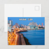 Havana Cuba Travel Briefkaart (Voorkant / Achterkant)
