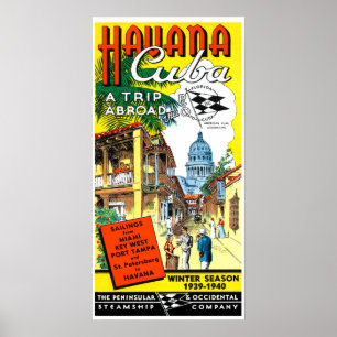 Havana Cuba Travel Poster