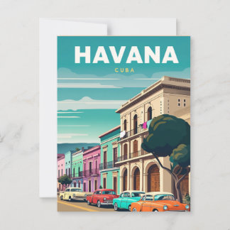 Havana, Cuba - vakantie afbeelding briefkaart