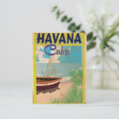 Havana, Cuba  vakantie-Poster Briefkaart (Staand voorkant)