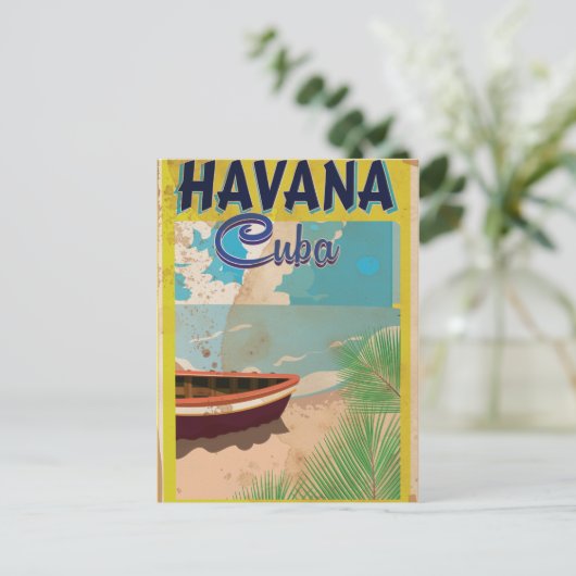 Havana, Cuba  vakantie-Poster Briefkaart (Staand voorkant)