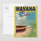 Havana, Cuba  vakantie-Poster Briefkaart (Voorkant / Achterkant)