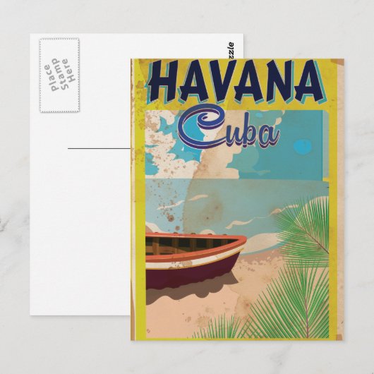 Havana, Cuba  vakantie-Poster Briefkaart (Voorkant / Achterkant)