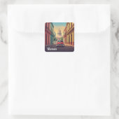 Havana Cuba Vierkante Sticker (Tas)
