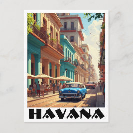 Havana Cuba Vintage Car Briefkaart