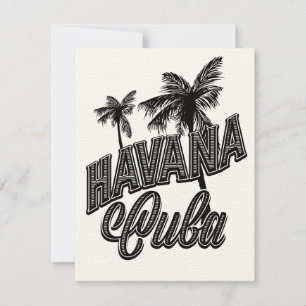 Havana Cuba vintage lettertype kunst.