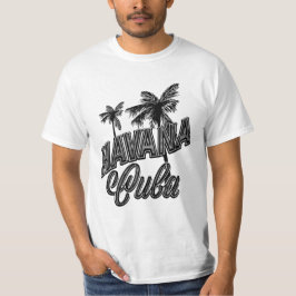 Havana Cuba vintage lettertype kunst. T-shirt