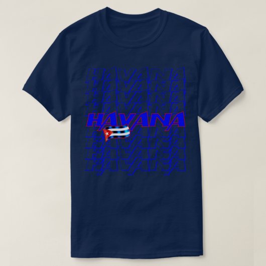 Havana Cuba Vlag 1 T-shirt (Design voorkant)