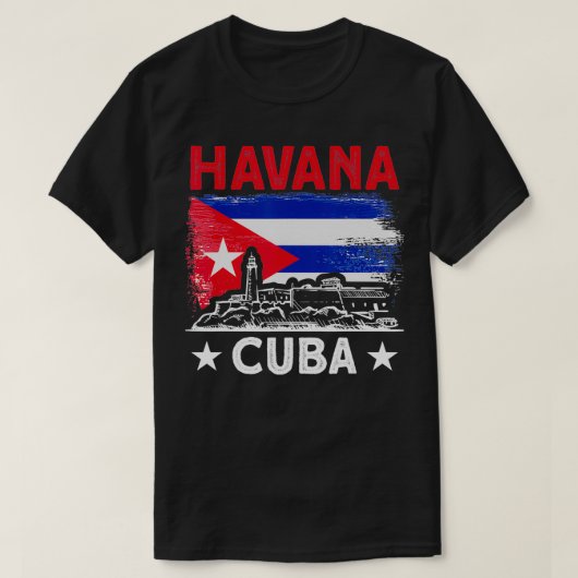 Havana Cuba voor Cubaanse minnaar T-shirt (Design voorkant)