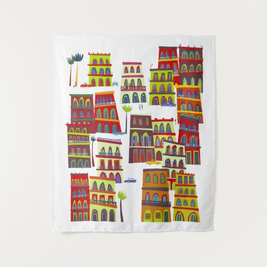 Havana Cuba Wandkleed (Voorkant)