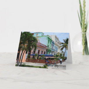 Havana Cubaanse architectuur nabij Malecon Kaart