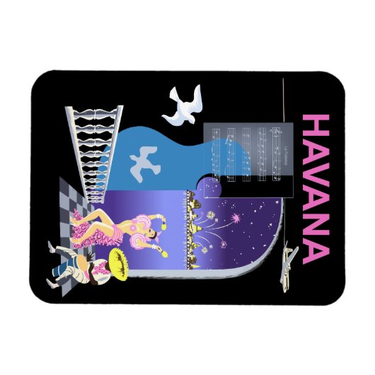 Havana, Dansende Nacht,  Magneet (Horizontaal)