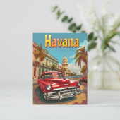 Havana Dreams: Cruise in een vintage auto Briefkaart (Staand voorkant)