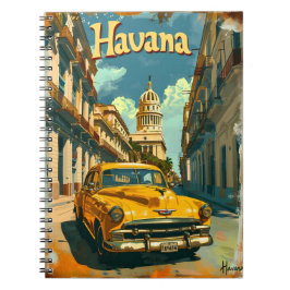 Havana Dreams: Cruise in een vintage auto Notitieboek