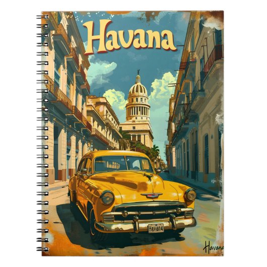 Havana Dreams: Cruise in een vintage auto Notitieboek (Voorkant)
