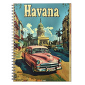 Havana Dromen: Vintage auto Notitieboek (Voorkant)