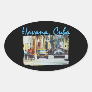 Havana Habana Viejo Cuba Ovale Sticker