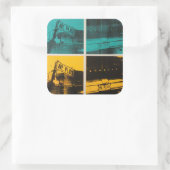 Havana II Vierkante Sticker (Tas)