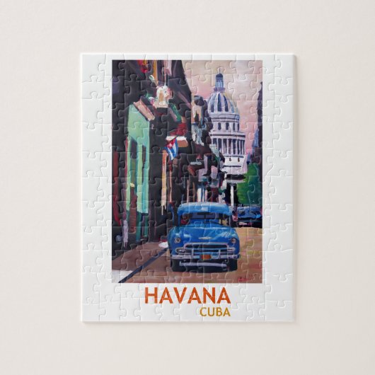 Havana in Cuba - El Capitolo met de oldtimer Legpuzzel (Verticaal)