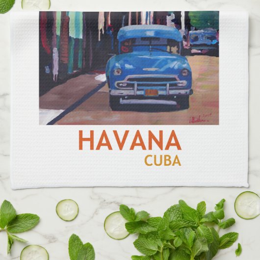 Havana in Cuba - El Capitolo met de oldtimer Theedoek (Gevouwen)