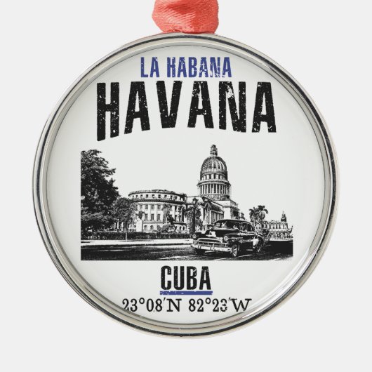 Havana Metalen Ornament (Voorkant)