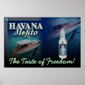 Havana Mojito the Taste of Freedom Canvas Print (Voorkant)