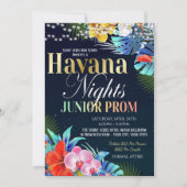 Havana Nacht Junior Prom Uitnodiging (Voorkant)