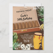 Havana Night Beach Birthday Invitation Kaart (Voorkant)