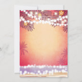 Havana Night in Havana Beach Party Birthday Kaart (Achterkant)