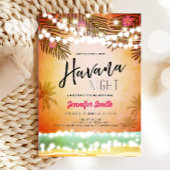 Havana Night in Havana Beach Party Birthday Kaart