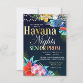 Havana Night Senior prom uitnodiging (Voorkant)