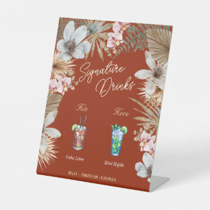 Havana Night Tropical Cuban Signature Drinken Reclamebord Met Voetstuk