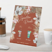 Havana Night Tropical Cuban Signature Drinken Reclamebord Met Voetstuk (Insitu)