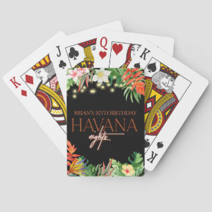 Havana Nights, Havana Nights Feest, Tropisch Pokerkaarten